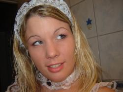 Norwegian girl posing as maid 3/36