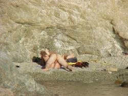 Couple caught fucking on a nudist beach 14/16