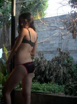 Sexy latin teen pose - home and garden  20/20