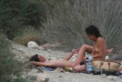 Two nudist lesbian girls on a beach in spain 14/14