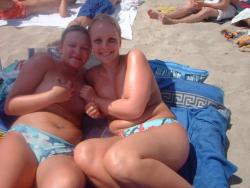 Two girl on beach 7/50