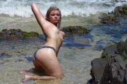 Blonde amateur at beach 17/135