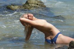 Blonde amateur at beach 99/135