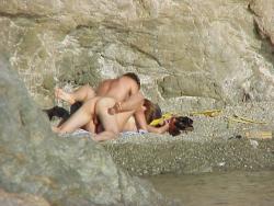 Couple caught fucking on a nudist beach 15/16