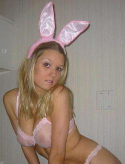 Bea - amateur blonde in bunny lingerie 8/14