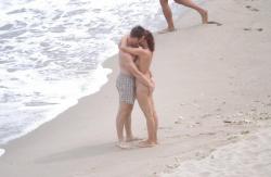 Beach flashing - nude in public beach - 13 2/59
