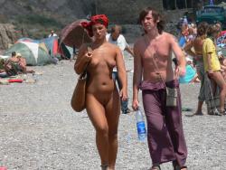 Beach flashing - nude in public beach - 13 58/59