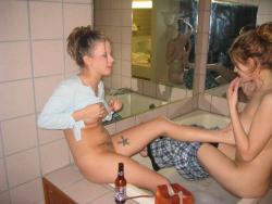 Lesbians shave each other 71/76