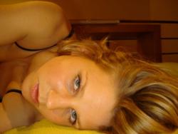 Selfshots - amateur teen in undewear on the bed 16/40