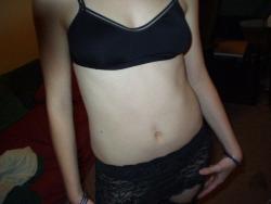 Laura - amateur teen in black lingerie 21/45