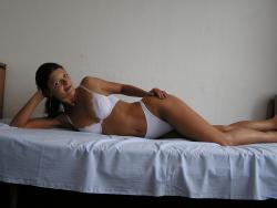 Brenda - amateur wife in white undies 6/12