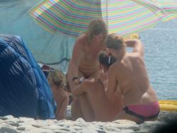 Trio of hot german teens naked on the beach 30/70