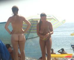 Trio of hot german teens naked on the beach 60/70
