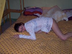 Horny four-eyed girlfirend in undewear 41/99