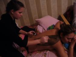Russian girls home bodyart 5/51