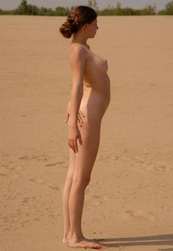 Amateur model on the beach 10/12