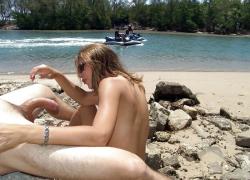 Naturist couples on beach 4/17