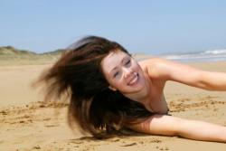 Carmen - posing on the beach - part 1 5/38