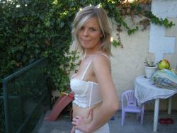 Patti - blonde milf in white lingerie wedding 62/80