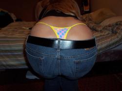 Kelly - amateur blonde with colorful thong 4/22