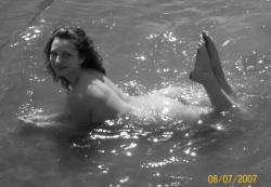 Curly nudist teen at lake 40/66
