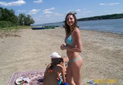 Curly nudist teen at lake 56/66