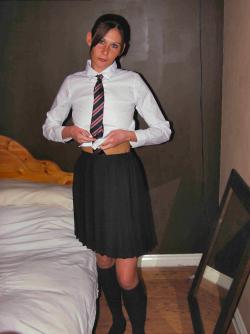 Claudia - amateur slut playing as a schoolgirl 11/59