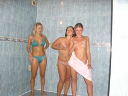 Amateur girls party in the sauna 5/51