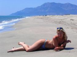 Blonde girlfriend on vacation 3(52 pics)