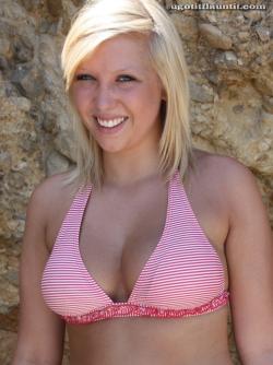 Blonde teen with big nipples 1/46