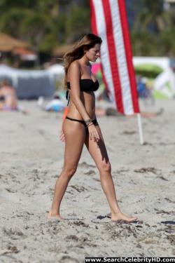 Aida yespica thong bikini candids in miami 3/14