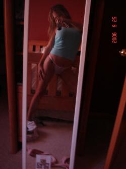 Selfshots - busty blonde in bathroom 4/36