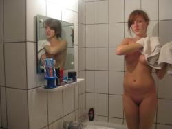 Pretty german takes a shower - redhead serie 22 5/8