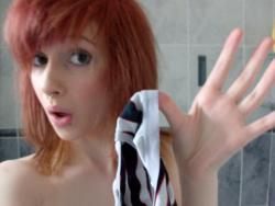 Pikotop - skinny teen posing in bathroom - redhead 6/25