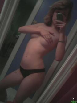 This horny emo teen girlfriend poses for some selfpics 49/50