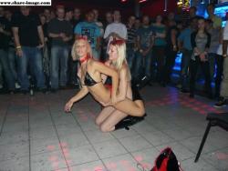 Party girls in club - striptease at party 2/10