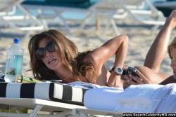 Claudia galanti topless bikini candids on beach in miami - celebrity 36/61
