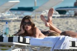 Claudia galanti topless bikini candids on beach in miami - celebrity 33/61