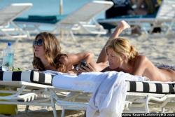 Claudia galanti topless bikini candids on beach in miami - celebrity 35/61