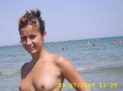 Amateur girls on beach 16 6/72