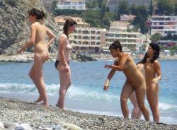 Amateur girls on beach 14 15/55