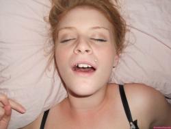 Redhead teen makes hot  sex pictures(38 pics)