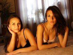 Hot russian amateur posing with her lesbo friends 1/136