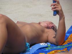 Topless girls on the beach - 224 - small tits 38/56