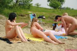 3 girls nude at the lake 2/39