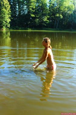 Sweet girlfriends make hot pictures at the lake 31/39