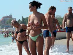 Topless girls on the beach -  011 30/47