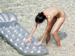 Nudist inflatable mattress nudist girl 8/14