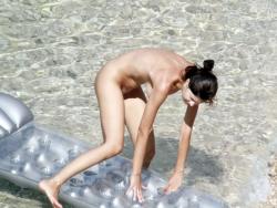 Nudist inflatable mattress nudist girl 9/14
