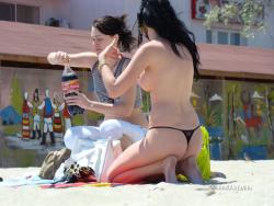 Topless girls on the beach - 120 50/77